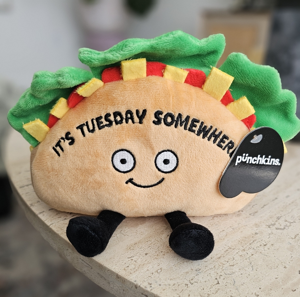 Punchkins - "It's Tuesday Somewhere" Novelty Plush Taco Tuesday